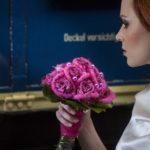 passender Brautstrauss in pink von "Blumen Neyses" Cochem